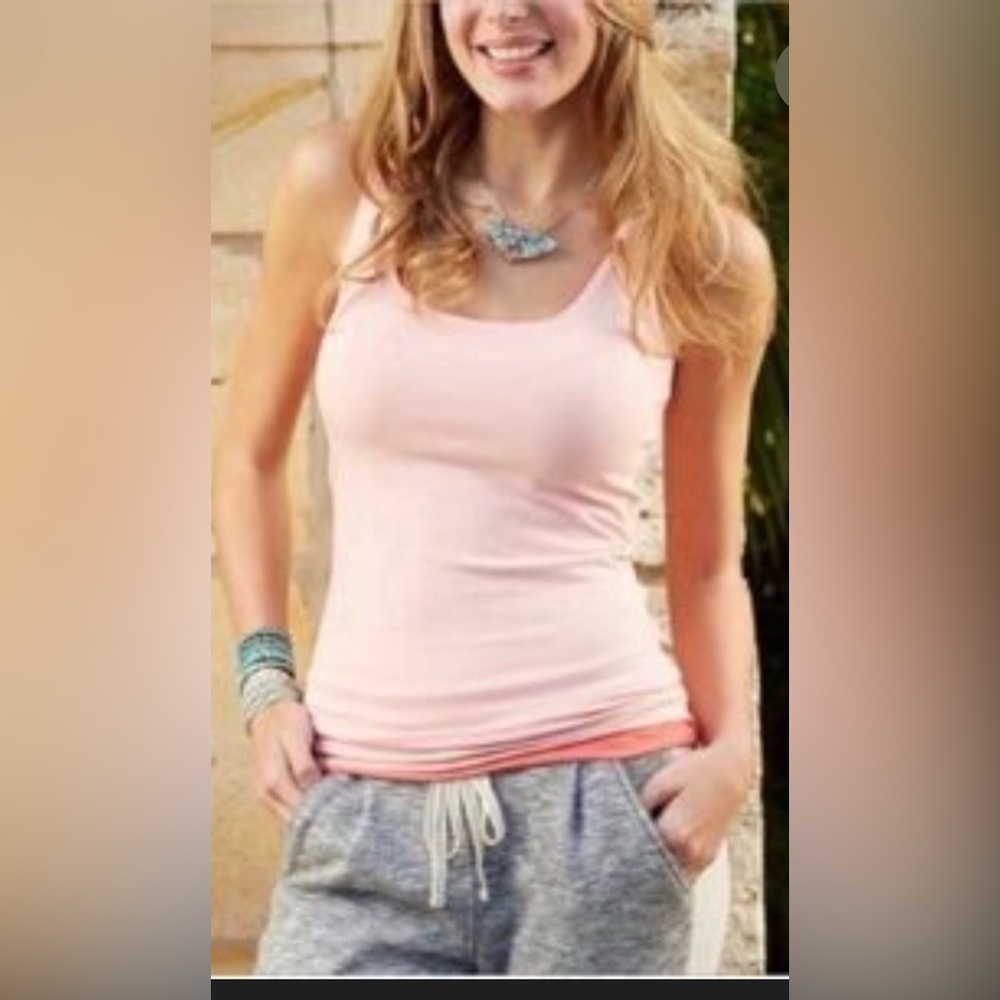🖤MATILDA JANE ENCHANTED MAUI LIGHT PINK/PINK LAYERED TANK TOP SIZE XS🖤